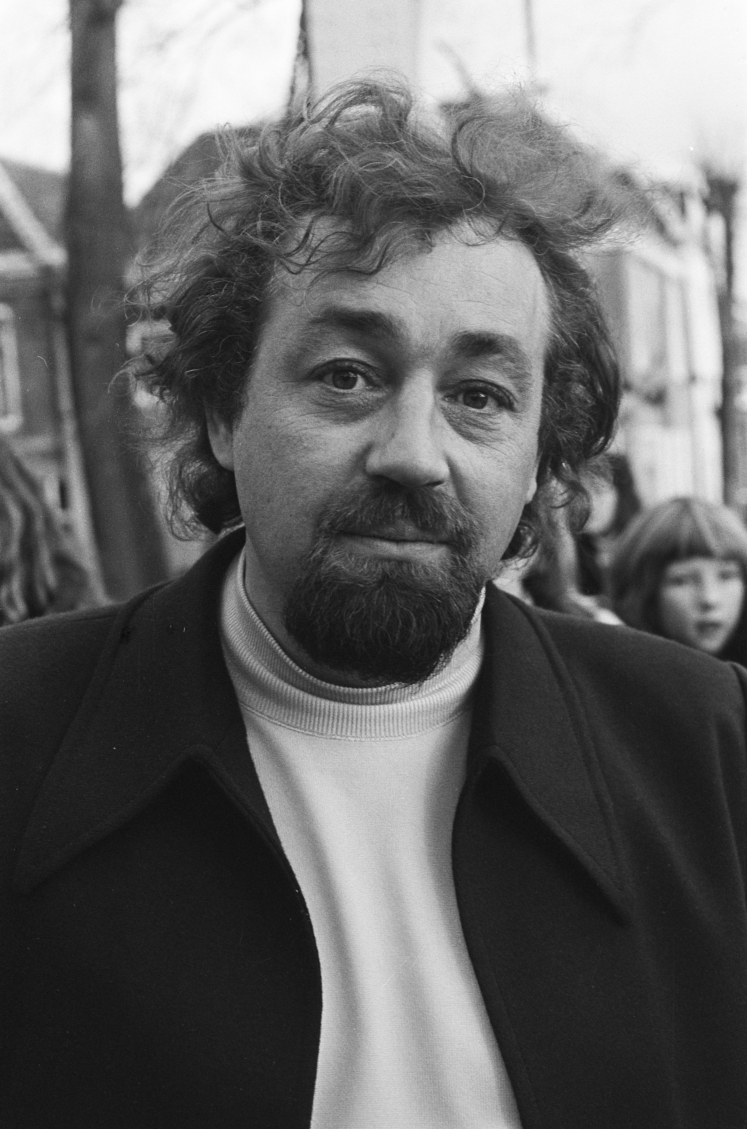 Black and white photo of Cornelis Vreeswijk, 13 November 1973.