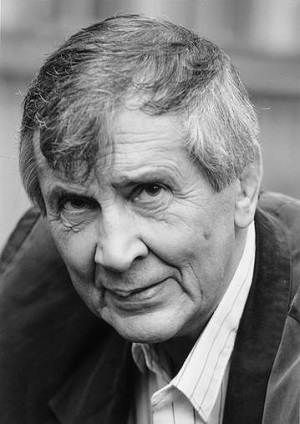 Black and white portait of Einojuhani Rautavaara.