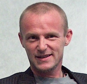 A portrait of Jo Nesbø at The Helsinki Book Fair 2005.