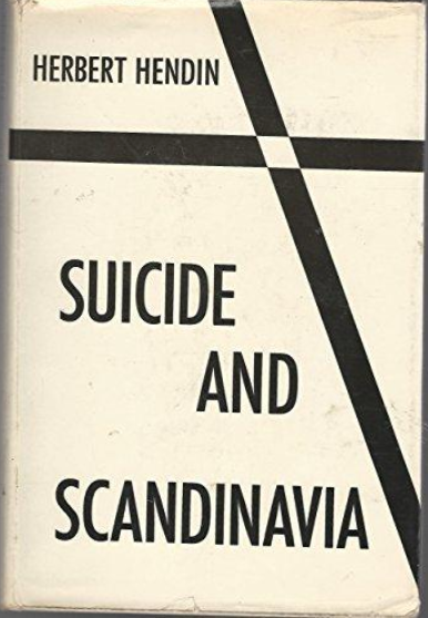 front cover of a book entitled suicide and scandinavia black and white