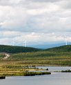 The use of renewable energy have been rising in recent years, especially wind and water power is common. The picture shows windmills in Lapland Sweden.