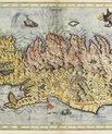 Old map of Iceland from 1500s 