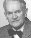 Black and white photo portrait of Niels Erik Bank-Mikkelsen on his 75th birthday