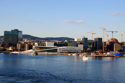 Skyline of central Oslo today