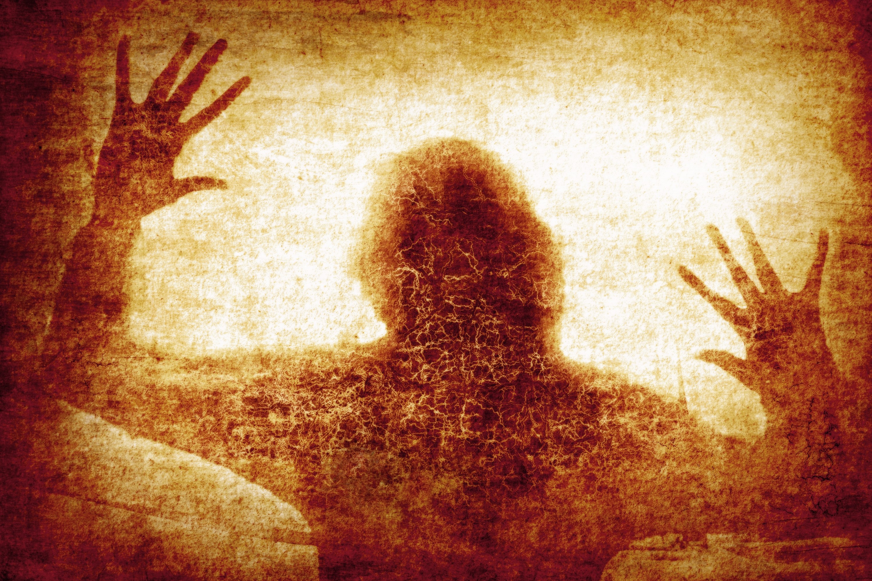 Unidentified man trying to get out. 