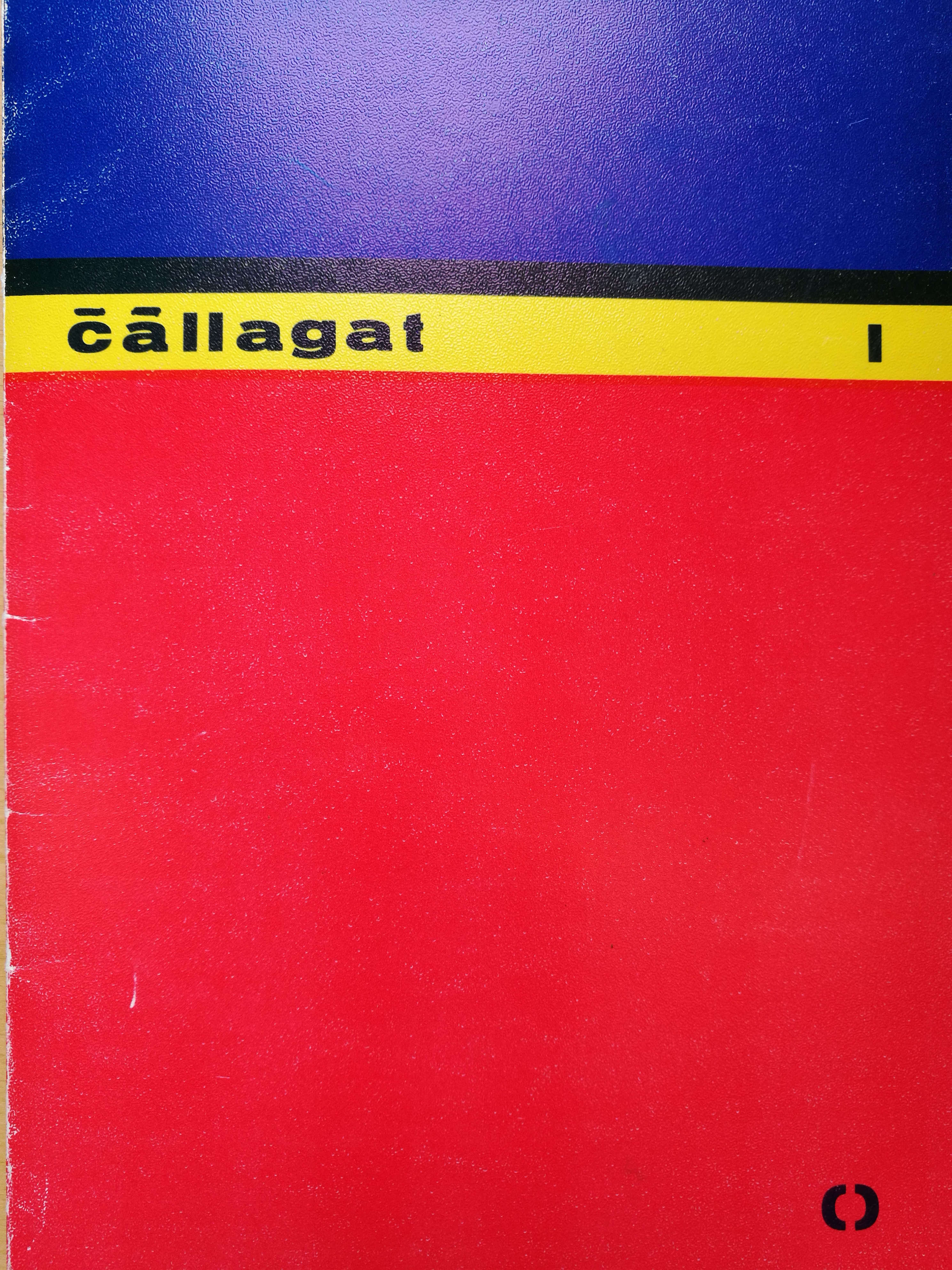 Modest blue, yellow and red book cover.